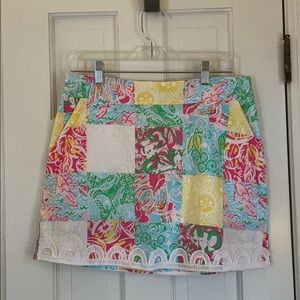 Lilly Pulitzer Maine State Patchwork Skort
